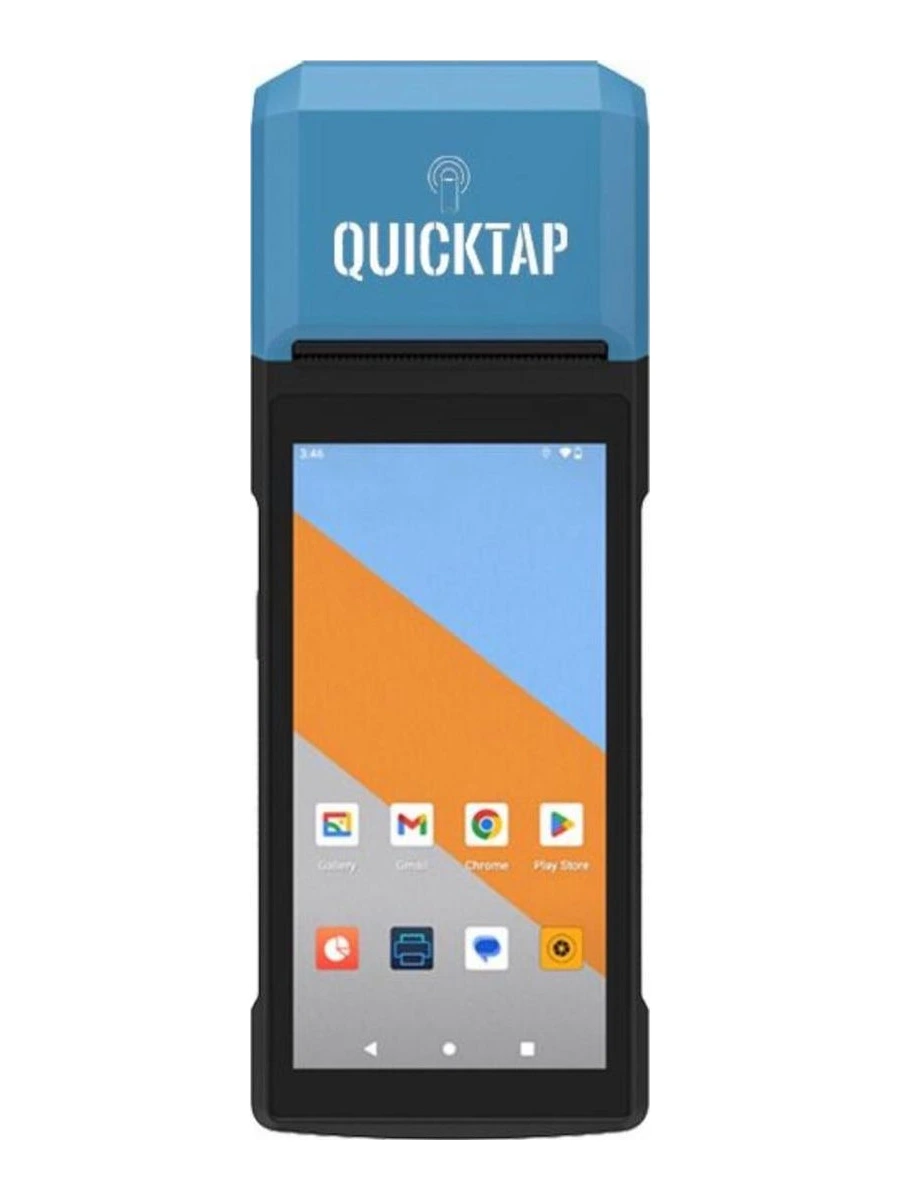 QuickTap handheld POS, blue